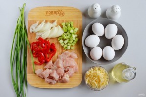 Фриттата с курицей