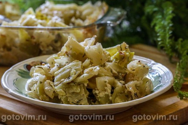 Капуста в молоке в духовке