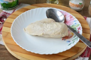 Лаваш с курицей и помидорами