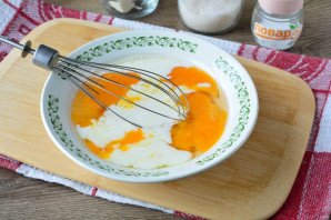 Омлет с бананом и сыром