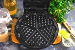 Омлет в вафельнице