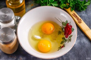 Омлет в вафельнице