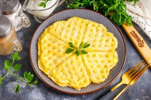 Омлет в вафельнице