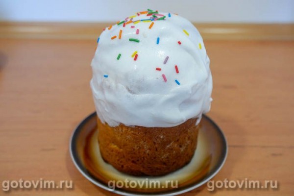 Пасхальный кулич с апельсиновой цедрой Пасхальный кулич с апельсиновой цедрой