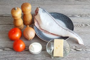 Пикша в духовке под сыром