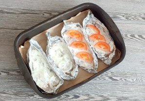 Пикша в духовке под сыром