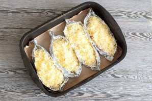 Пикша в духовке под сыром