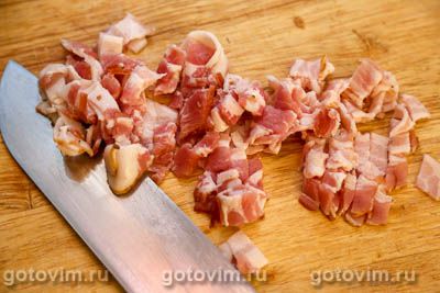 Плавленый сыр из творога с беконом