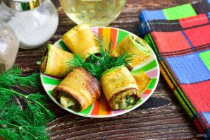 Рулетики из кабачка