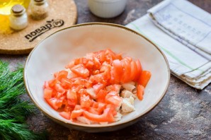 Салат "Кокетка" с курицей Салат "Кокетка" с курицей