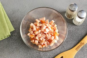 Салат с бужениной и огурцом