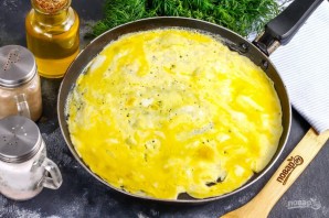 Салат с говяжьей печенью