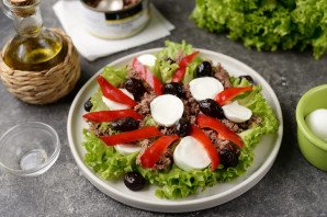 Салат с тунцом и болгарским перцем