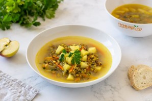 Суп из маша с яблоком