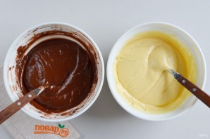 Торт "Зебра" на сметане