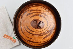 Торт "Зебра" на сметане