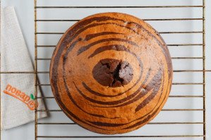 Торт "Зебра" на сметане