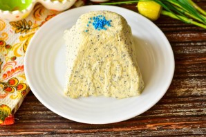 Творожная пасха с маком Творожная пасха с маком