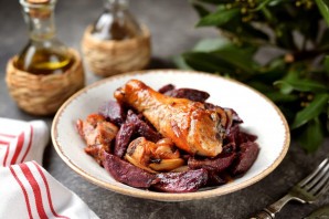 Батат с курицей в духовке Батат с курицей в духовке