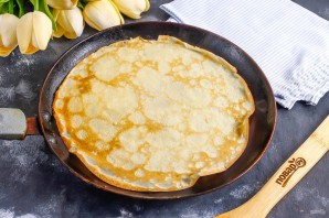 Блинный торт с творожным сыром