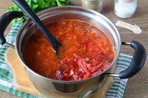 Борщ из красной капусты