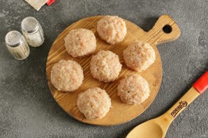 Ежики из индейки с рисом