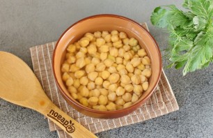 Грибной суп с нутом