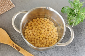 Грибной суп с нутом