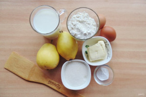 Грушевый пирог с заварным кремом