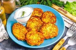 Кабачковые котлеты с манкой