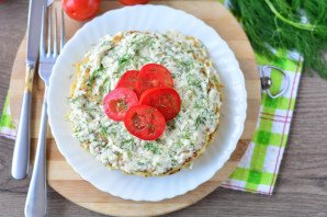 Кабачковый торт с плавленым сыром