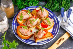 Канапе с ростбифом