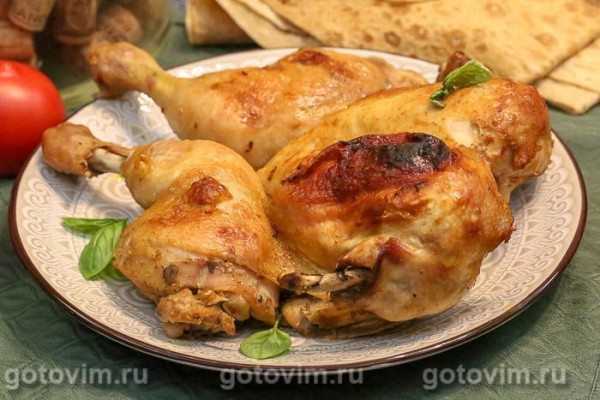 Курица в двойном маринаде, запеченная в духовке Курица в двойном маринаде, запеченная в духовке