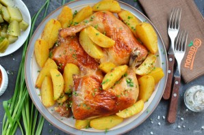 Мясо с картошкой в духовке