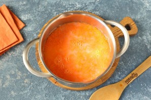 Молочный морковный суп