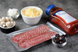 Пицца на черном тесте Пицца на черном тесте