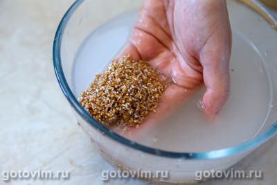 Пирог из голубцов с пшеничной кашей, грибами и овощами 