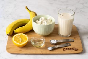 Постные блины с бананом Постные блины с бананом