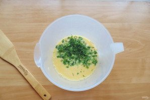 Рулет из омлета с овощами