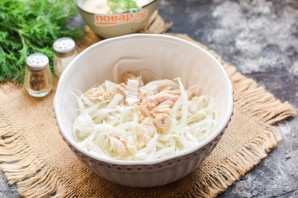 Салат из пекинской капусты с курицей Салат из пекинской капусты с курицей