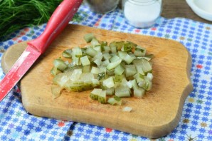 Салат с бужениной и кукурузой