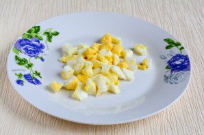 Салат с мидиями и овощами Салат с мидиями и овощами