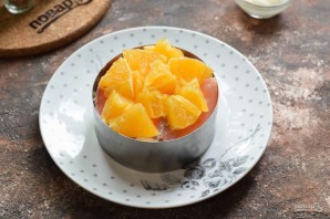 Салат с семгой и апельсинами