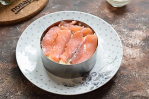 Салат с семгой и апельсинами