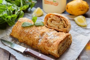 Штрудель с грушами из лаваша Штрудель с грушами из лаваша