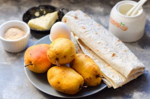 Штрудель с грушами из лаваша Штрудель с грушами из лаваша