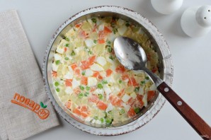 Слоеный салат из курицы