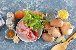 Суп из кролика в мультиварке