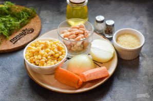 Суп с фасолью и кукурузой