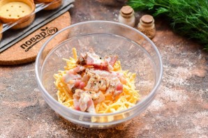 Тарталетки с беконом и сыром Тарталетки с беконом и сыром